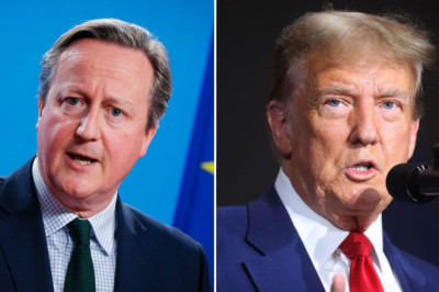 UK's Cameron meets Trump ahead of push for more US Ukraine funding