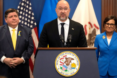 Ukraine prime minister calls for more investment in war-torn country during Chicago stop of US visit