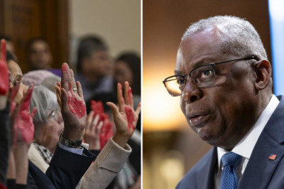 Code Pink protesters confront Defense Secretary Austin about Israel: 'Stop supporting mass murder'