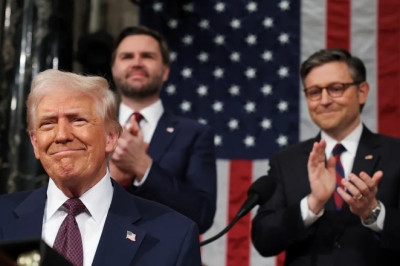 Trump declares 'America is back' in speech before Congress