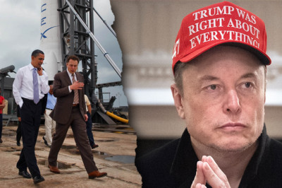 FLASHBACK: Unearthed photo shows smiling Obama touring SpaceX alongside 'Nazi nepo baby' Elon Musk