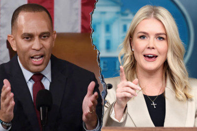 EXCLUSIVE: Karoline Leavitt slams Hakeem Jeffries as 'stone-cold loser' after he attacks her as 'demented'