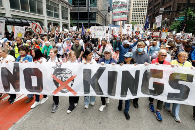Protesters nationwide hold 'No Kings' rallies amid government shutdown
