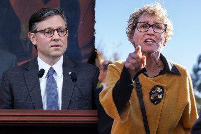 House Dem crashes Mike Johnson press event as tensions erupt over shutdown