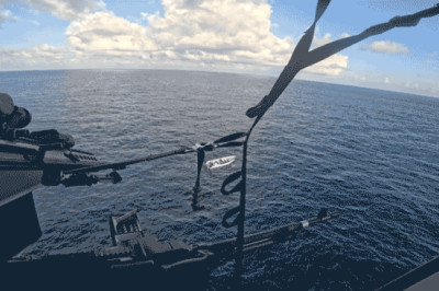 Coast Guard helicopter sniper takes out narco-boat engines in stunning exclusive video