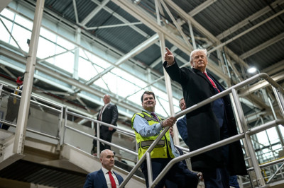 Union backs Ford worker who traded insults with Trump during Michigan plant visit