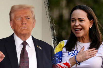Venezuelan opposition leader María Corina Machado presents Nobel medal to Trump despite institute ban