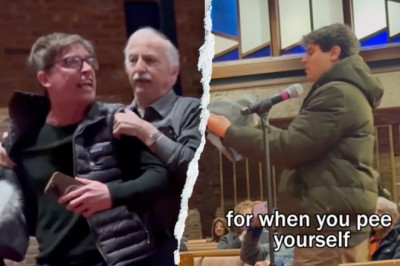 Left-wing activists storming synagogue use knee pads, adult diaper to mock Dem congressman over ICE vote