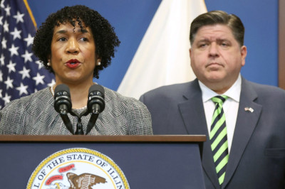 Illinois lieutenant governor seeking US Senate seat releases video of people saying 'F--- Trump'